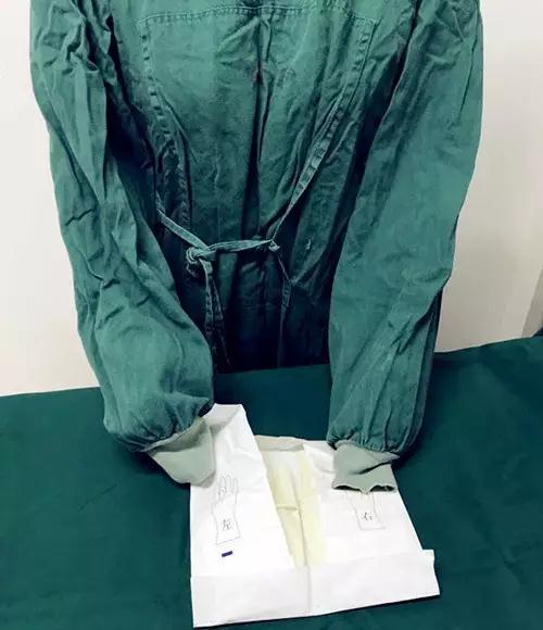 我院手術室在全院率先推廣無觸式戴無菌手套法！